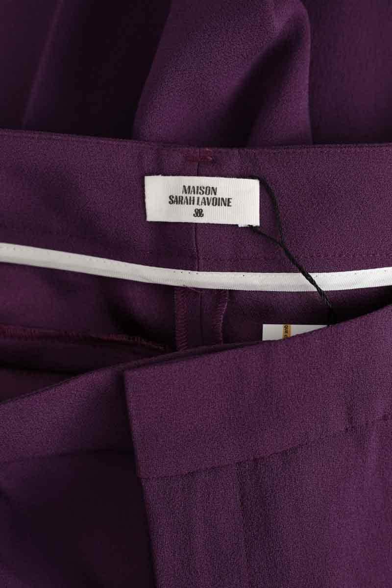 Pantalon large Maison Sarah Lavoine Violet en Polyester