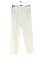 Pantalon large Maje Blanc en Polyester, taille S - Seconde Main