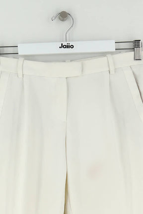 Pantalon large Maje Blanc en Polyester