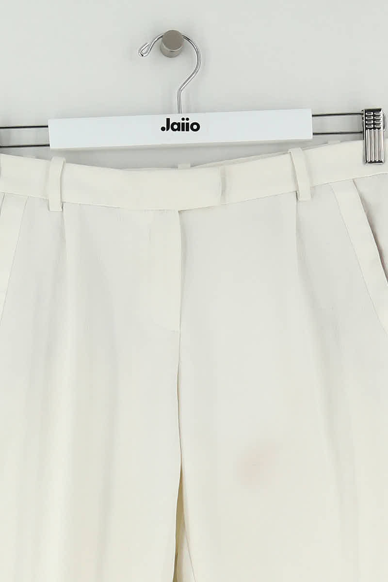 Pantalon large Maje Blanc en Polyester