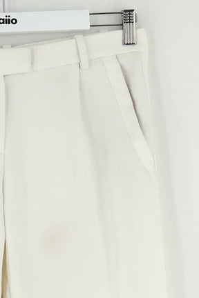Pantalon large Maje Blanc en Polyester