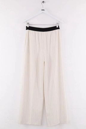 Pantalon large Maje Blanc en Synthétique