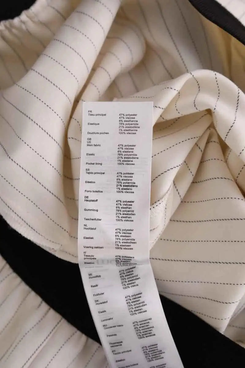 Pantalon large Maje Blanc en Synthétique