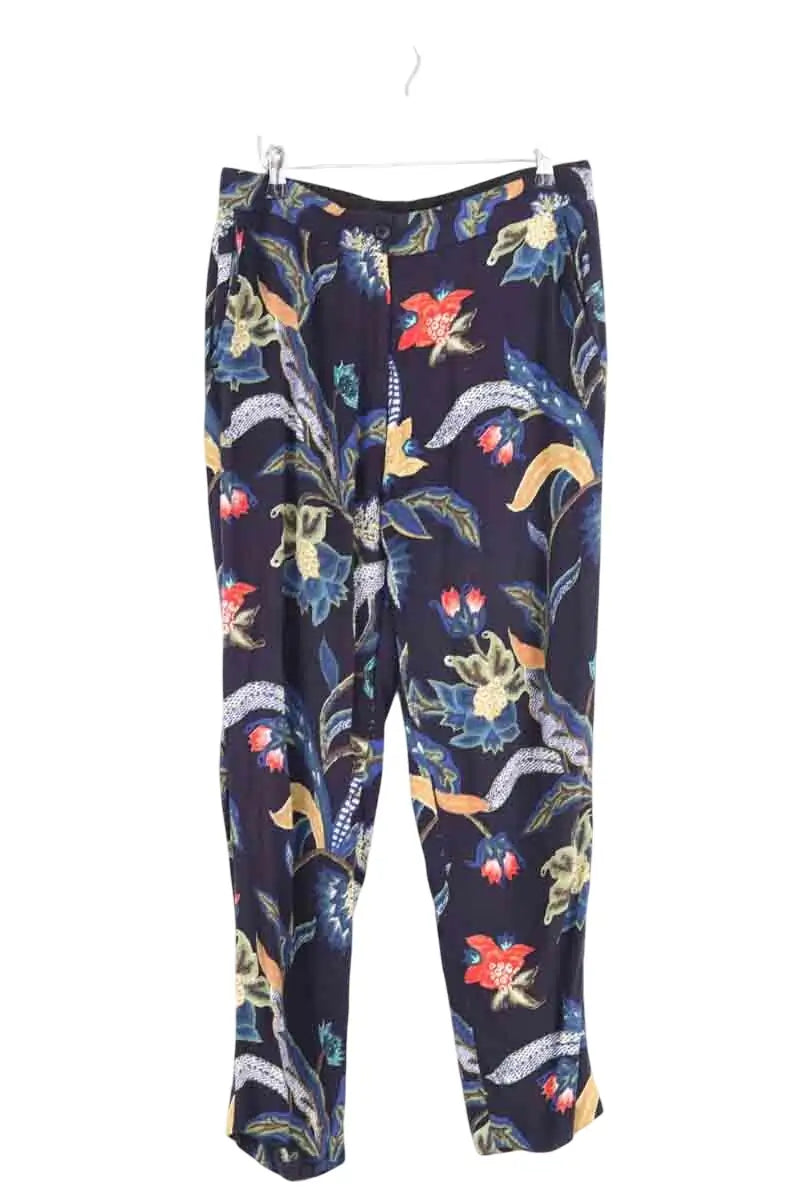 Pantalon large Maje Marine en Viscose, taille M - Seconde Main