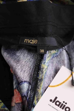 Pantalon large Maje Marine en Viscose