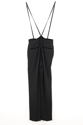 Pantalon large Maje Noir en Coton