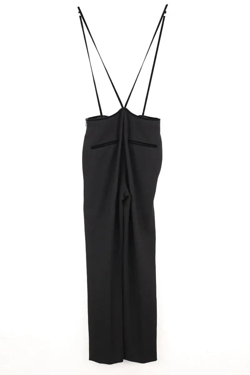 Pantalon large Maje Noir en Coton