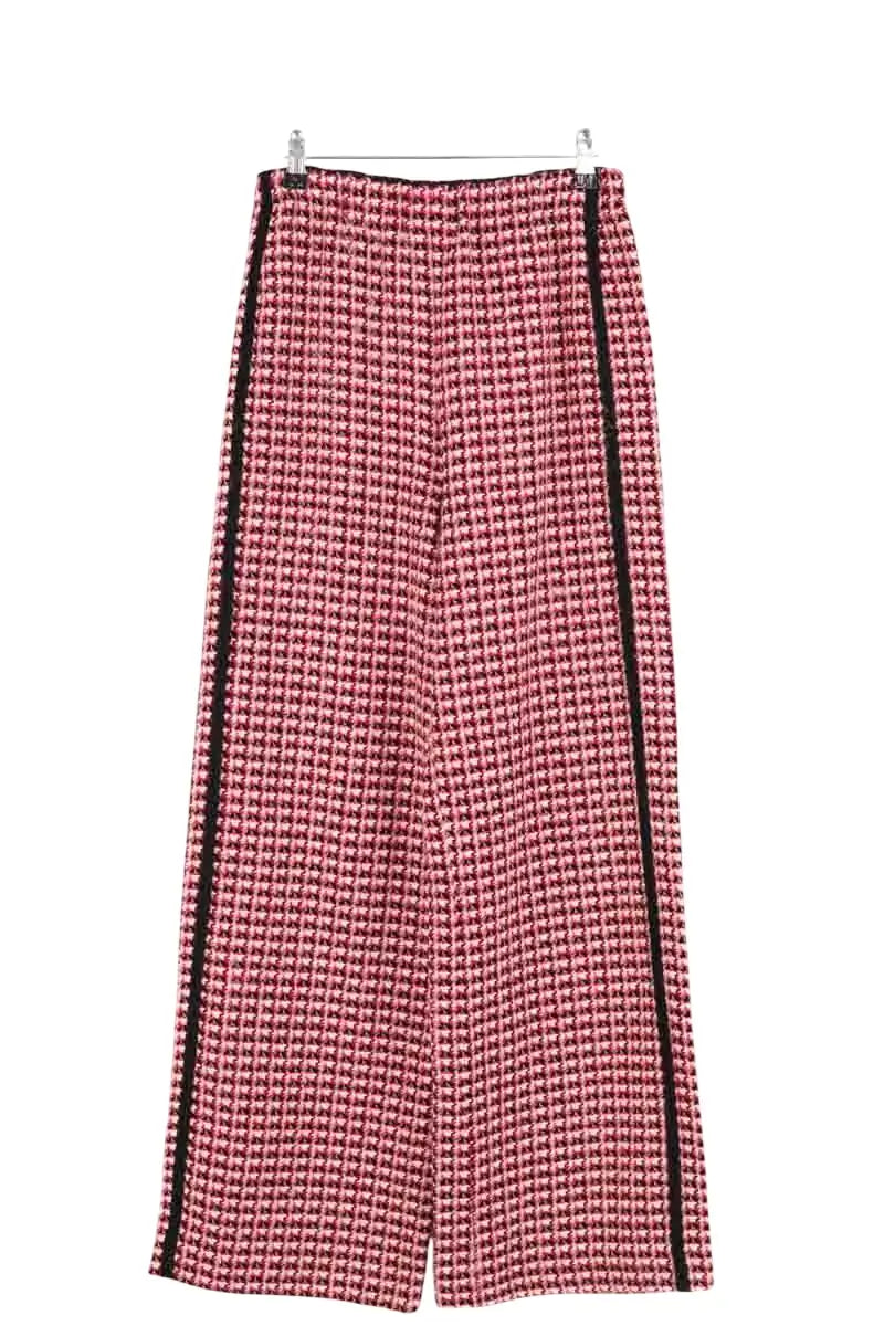 Pantalon large Maje Noir en Synthétique, taille S - Seconde Main