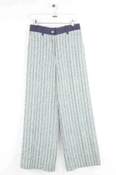 Pantalon large Maje Vert en Coton