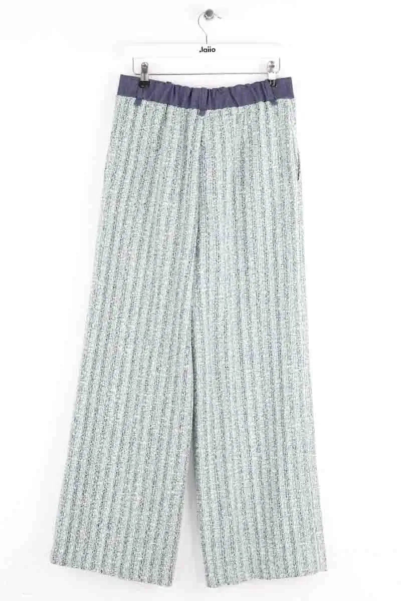 Pantalon large Maje Vert en Coton