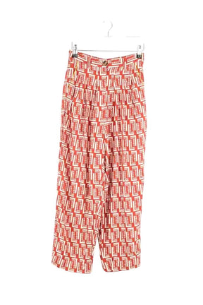 Pantalon large Make My Lemonade Rouge en Viscose, taille XS - Seconde Main