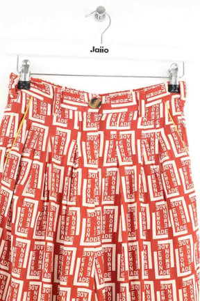 Pantalon large Make My Lemonade Rouge en Viscose