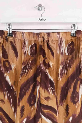Pantalon large Marni Marron en Viscose