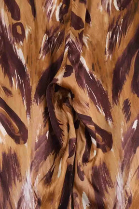 Pantalon large Marni Marron en Viscose