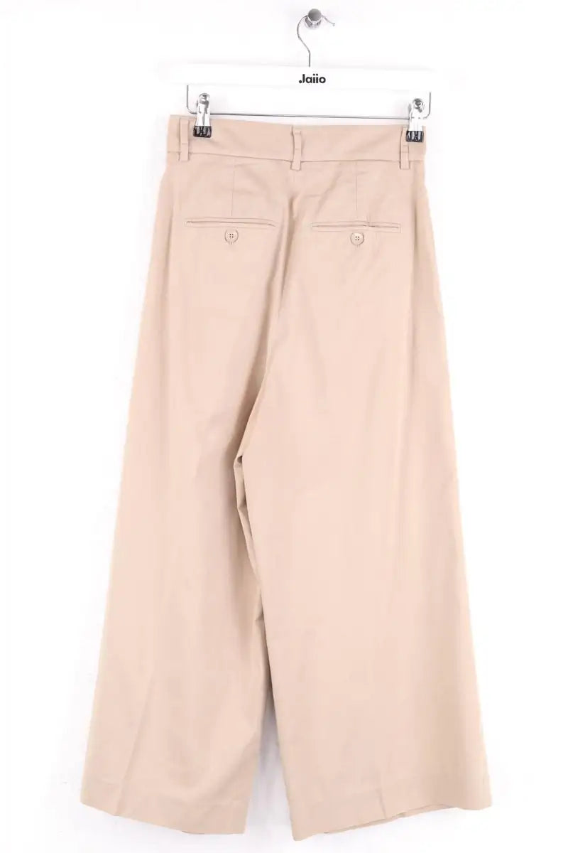 Pantalon large Max Mara Beige en Coton