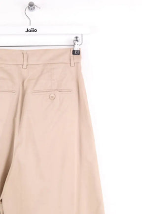 Pantalon large Max Mara Beige en Coton