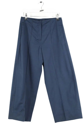 Pantalon large Max Mara Bleu en Coton, taille M - Seconde Main