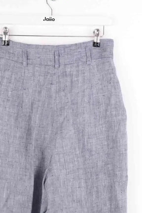 Pantalon large Max Mara Bleu en Lin