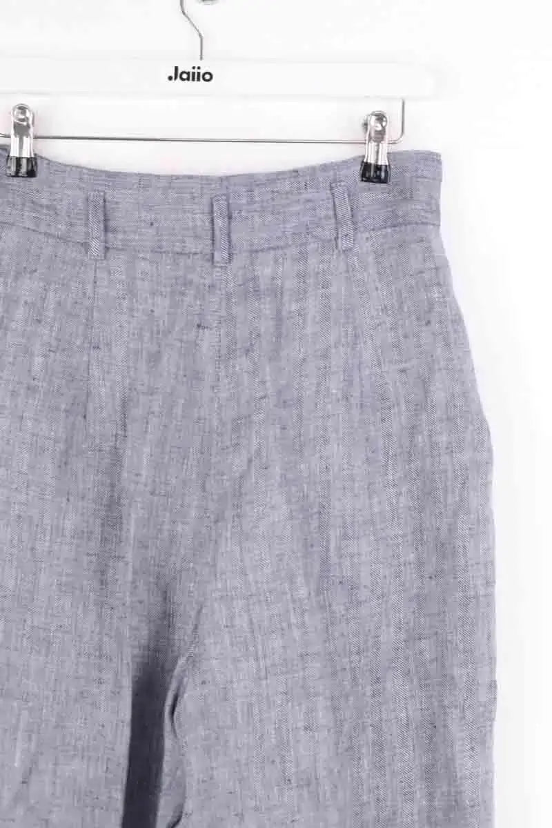 Pantalon large Max Mara Bleu en Lin