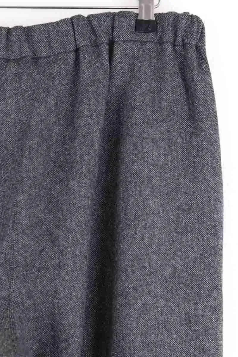 Pantalon large Max Mara Gris en Laine