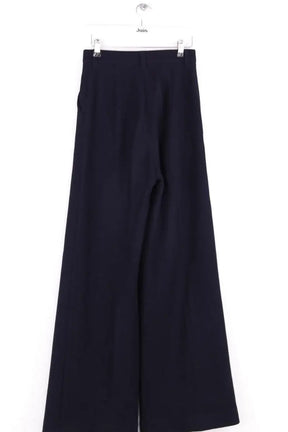 Pantalon large Max Mara Marine en Laine