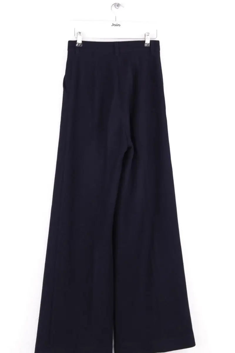 Pantalon large Max Mara Marine en Laine