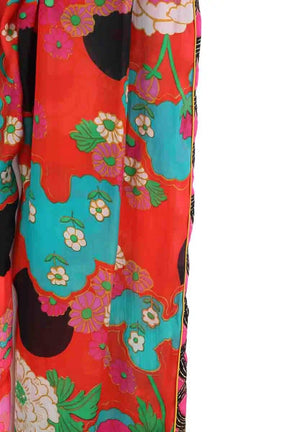 Pantalon large Mes Demoiselles Rouge en Viscose