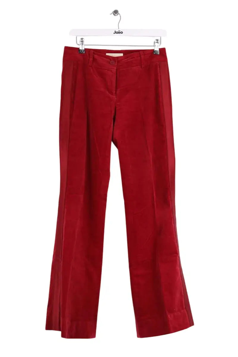 Pantalon large Michael Kors Bordeaux en Synthétique, taille M - Seconde Main