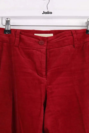 Pantalon large Michael Kors Bordeaux en Synthétique