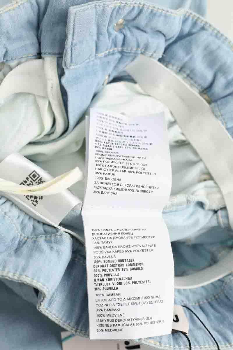 Pantalon large Miu Miu Bleu en Coton