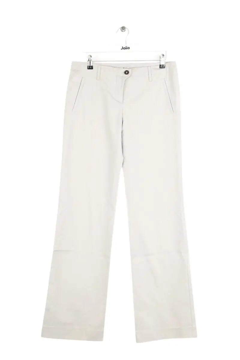 Pantalon large Miu Miu Gris en Coton, taille M - Seconde Main