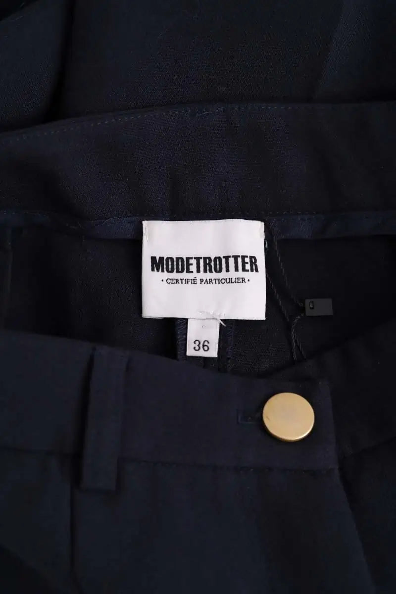 Pantalon large Modetrotter Bleu en Synthétique
