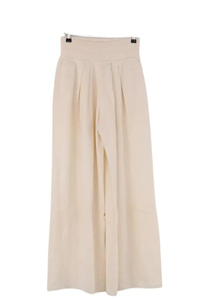 Pantalon large Molli Ecru en Laine, taille S - Seconde Main