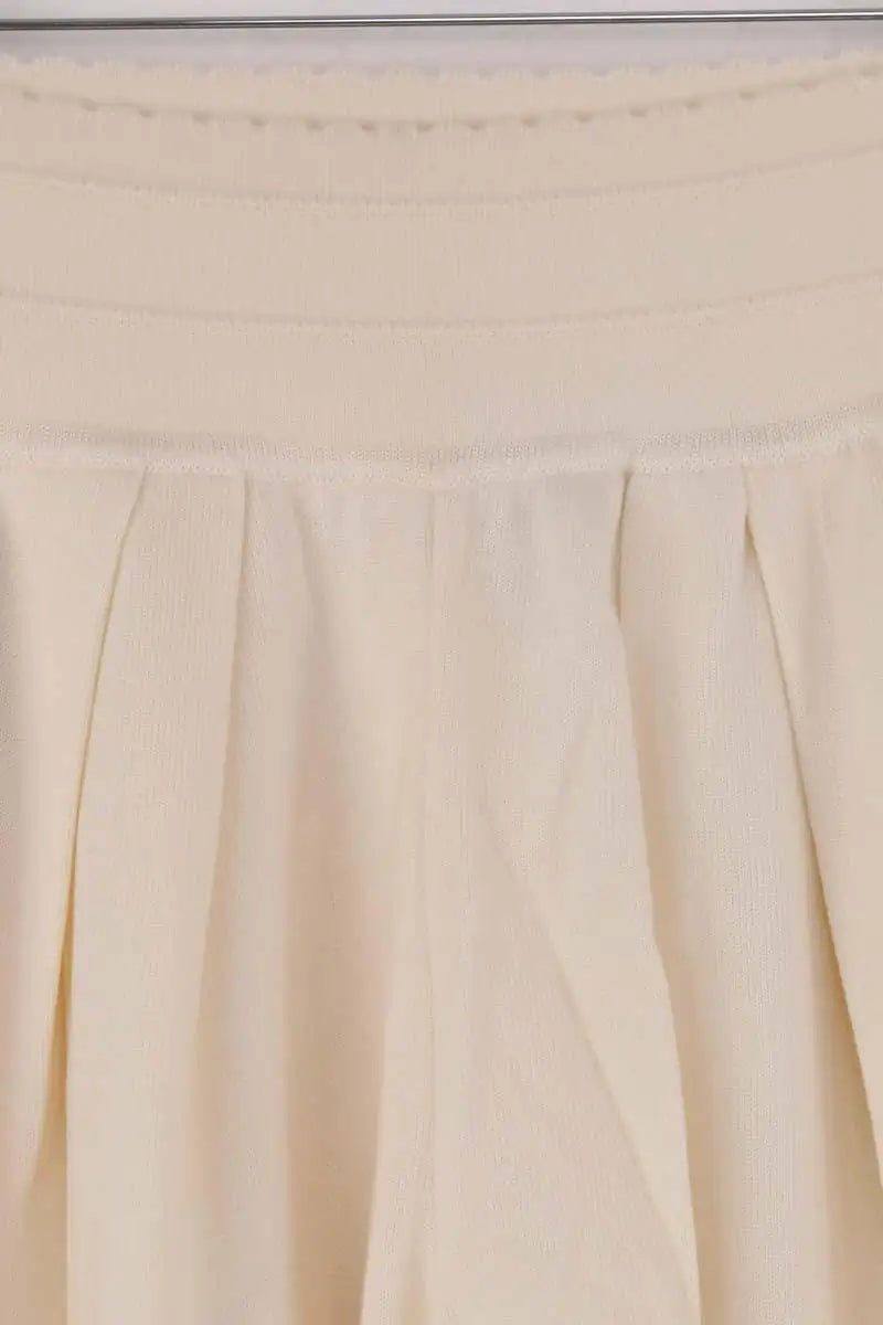 Pantalon large Molli Ecru en Laine