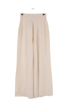 Pantalon large Molli Ecru en Laine