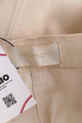 Pantalon large Momoni Beige en Lin