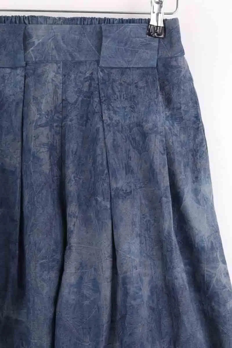 Pantalon large Momoni Bleu en Coton