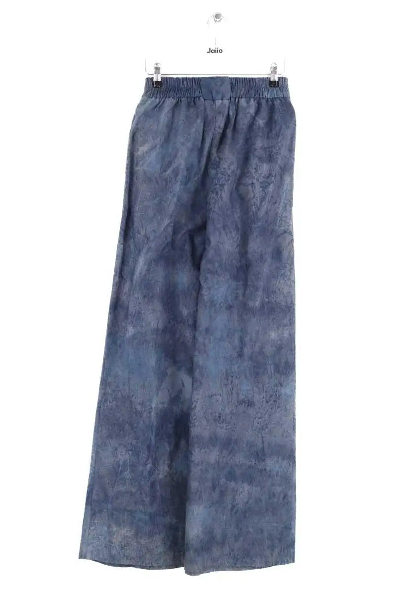 Pantalon large Momoni Bleu en Coton