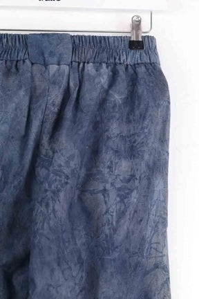 Pantalon large Momoni Bleu en Coton