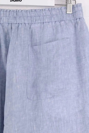 Pantalon large Momoni Bleu en Lin