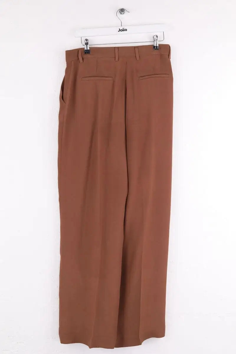 Pantalon large Momoni Marron en Synthétique