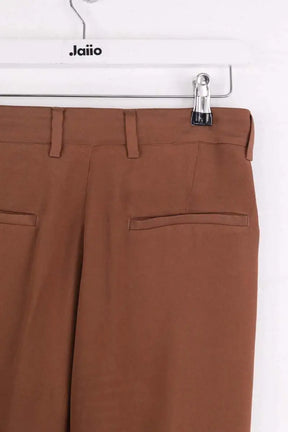 Pantalon large Momoni Marron en Synthétique
