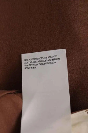 Pantalon large Momoni Marron en Synthétique