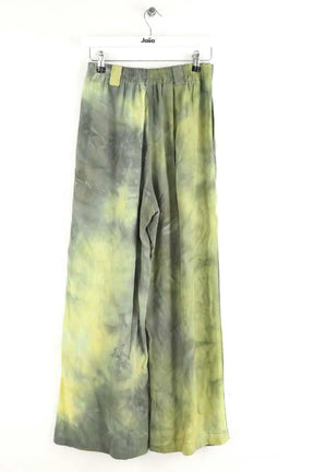 Pantalon large Momoni Vert en Viscose