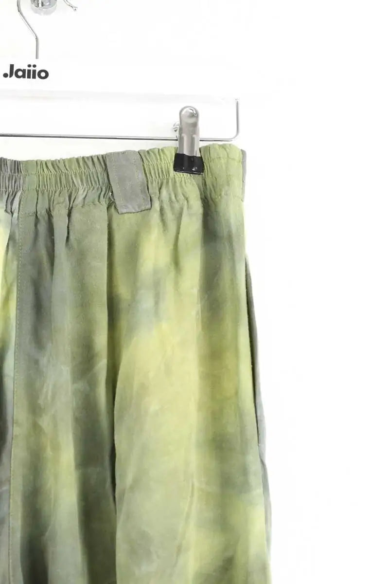 Pantalon large Momoni Vert en Viscose
