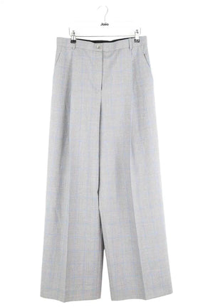 Pantalon large Nina Ricci Gris en Laine, taille L - Seconde Main