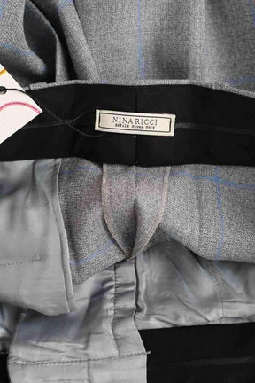 Pantalon large Nina Ricci Gris en Laine