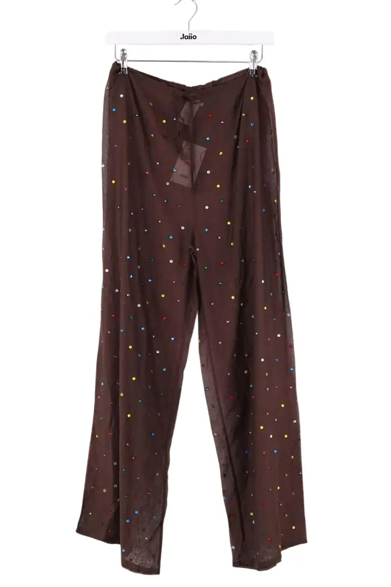 Pantalon large Oséree Gem pants Marron en Coton, taille M - Seconde Main