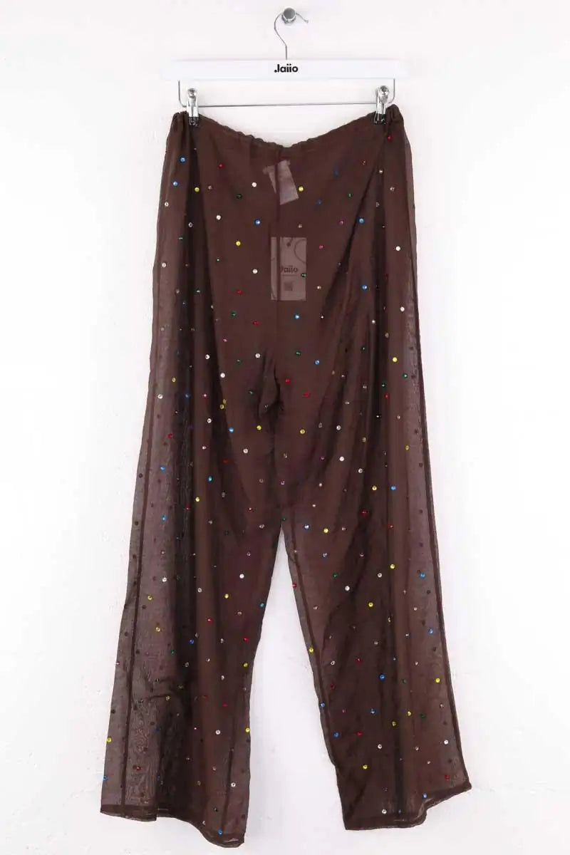 Pantalon large Oséree Gem pants Marron en Coton