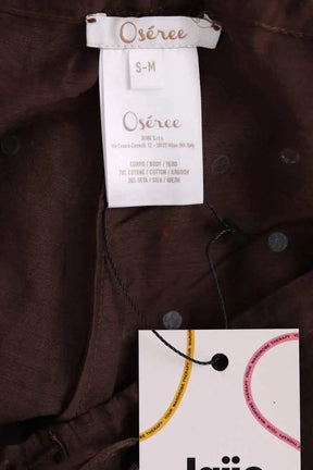 Pantalon large Oséree Gem pants Marron en Coton